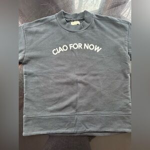 Madewell Gray 'Ciao For Now' Sweatshirt